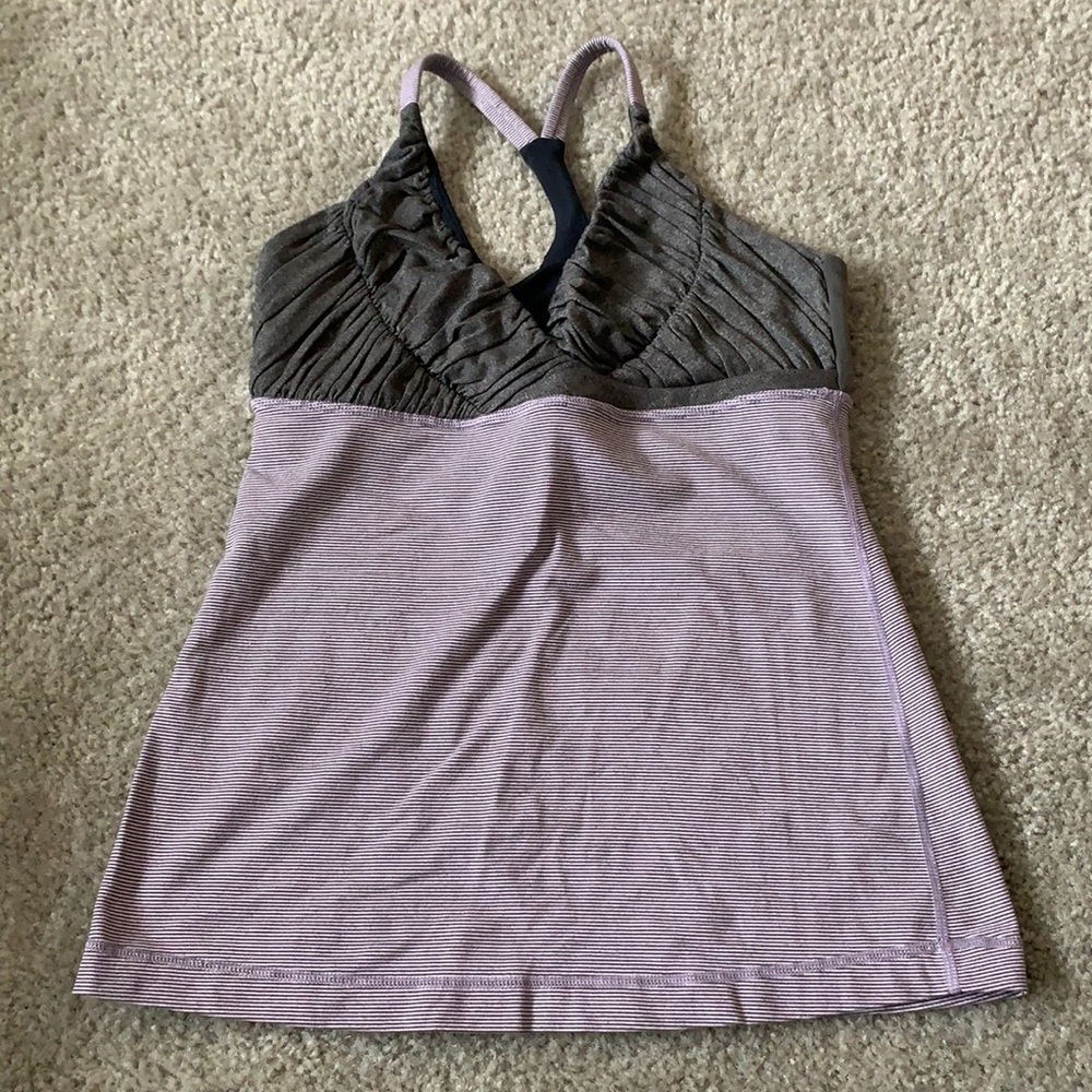 LULULEMON y2k ruched Tank Top Size 6